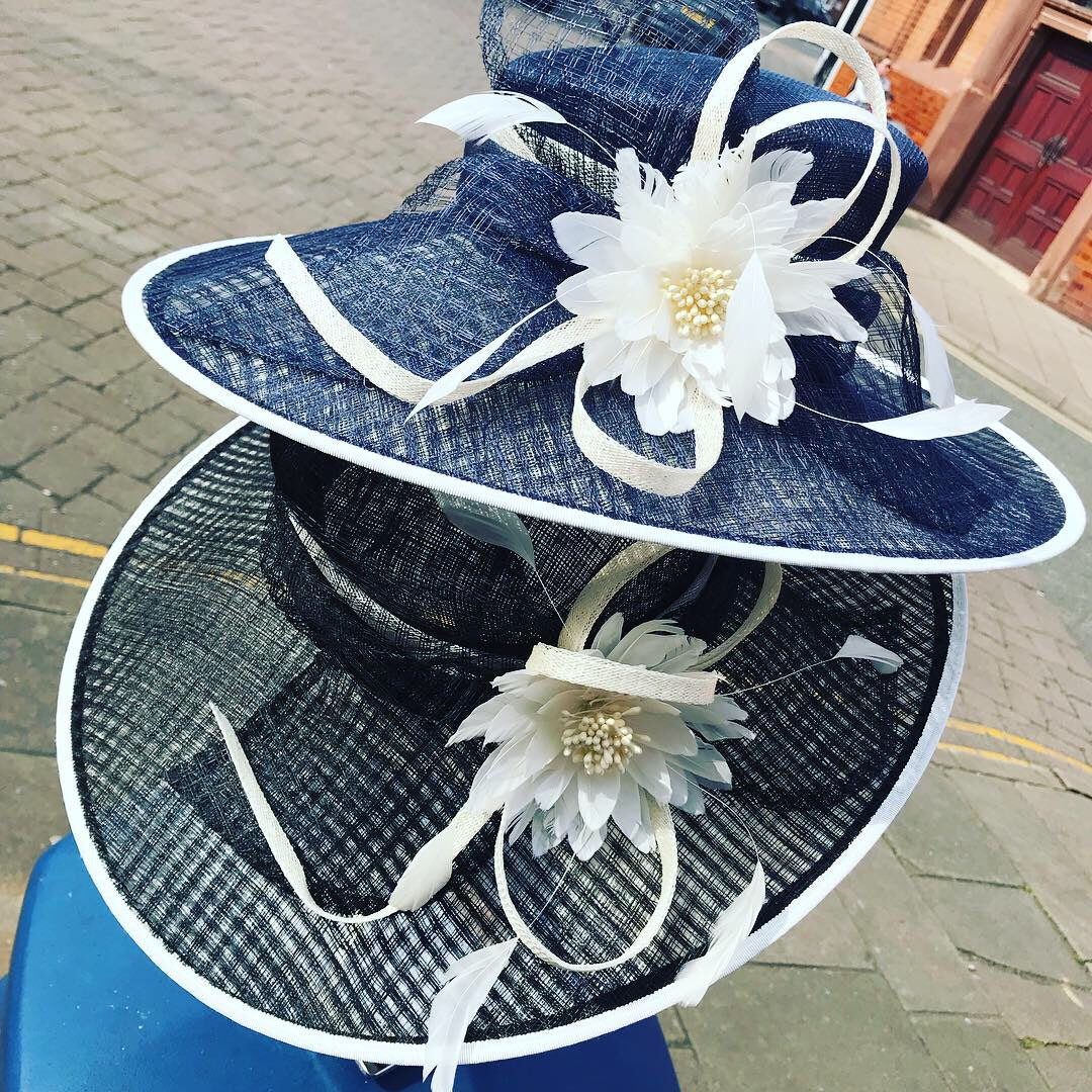 Sinamay wedding hat 