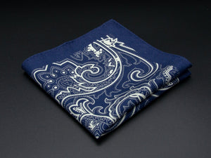 Soho Wool Pocket Square Kakumae