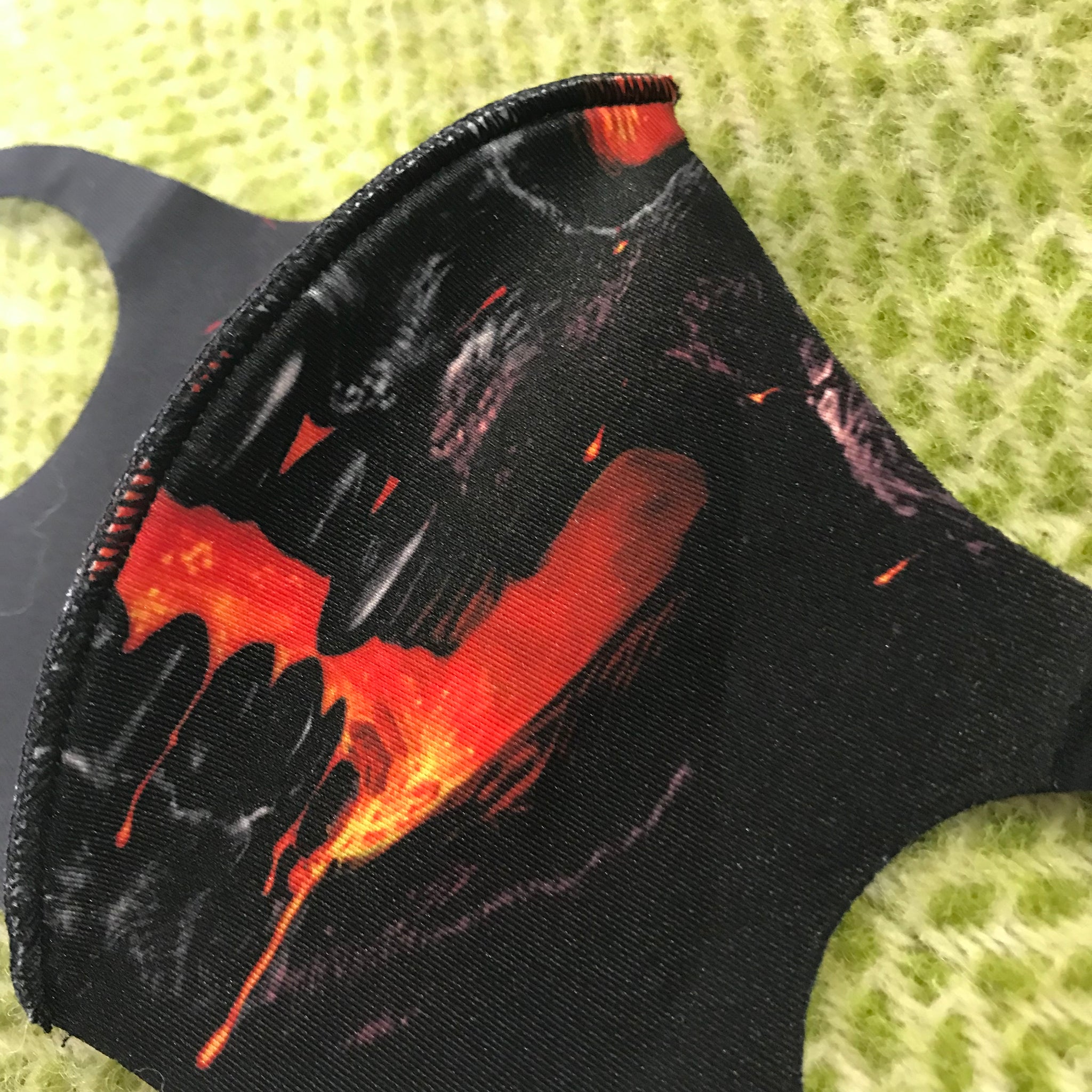 Protective mask skull lava