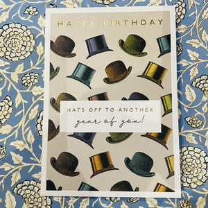 Birthday Card - Hats Off
