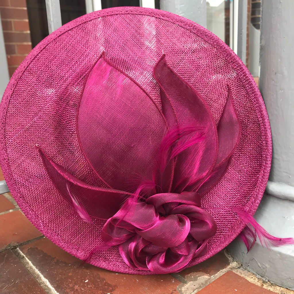 Fascinator with silk flower