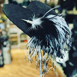 Large floaty feather corsage