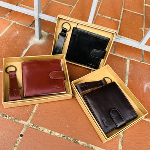 Wallet and Key Fob Boxed Gift Set