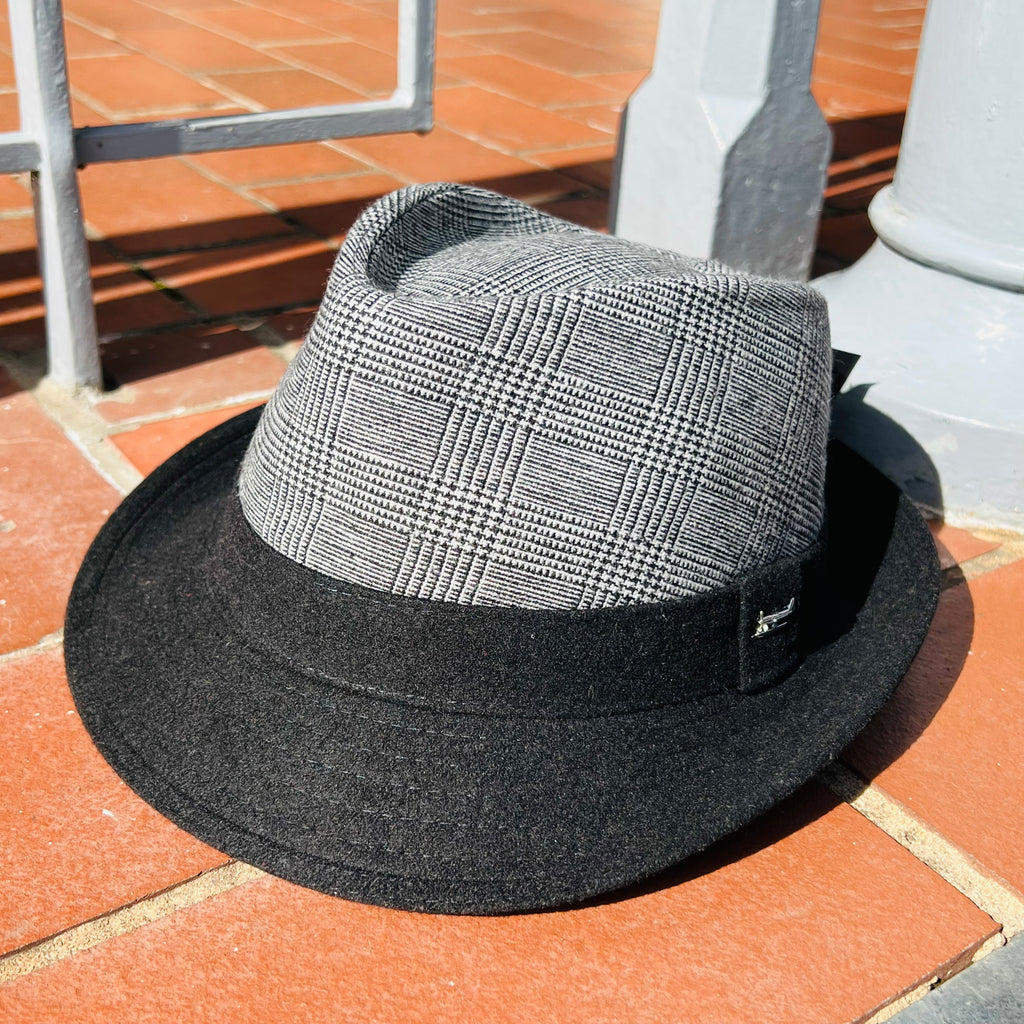 Prince of Wales Check Trilby Hat