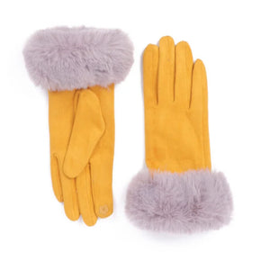 Gloves - With Faux Fur Cuff