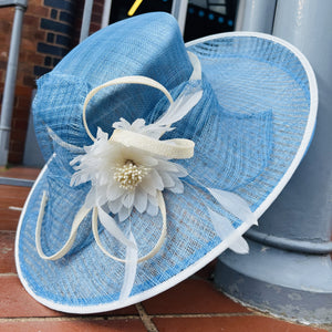 Sinamay Hat With Bow and Flower