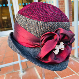 Alicia Tapestry Cloche Hat With Sash