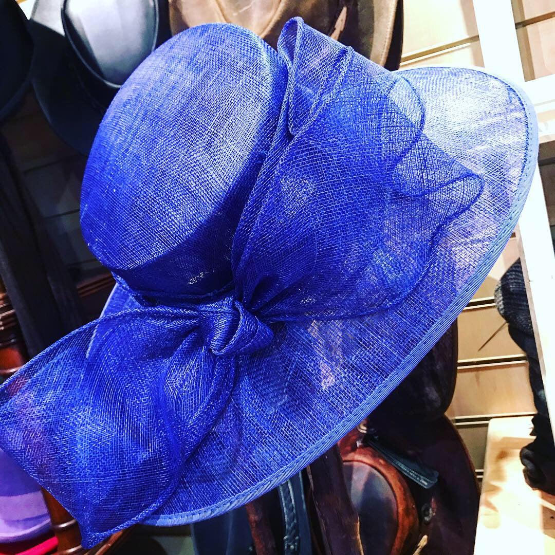 Large Sinamay Hat with Delicate Bow