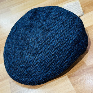 Cheshire Plain Blue Wool Flat Cap