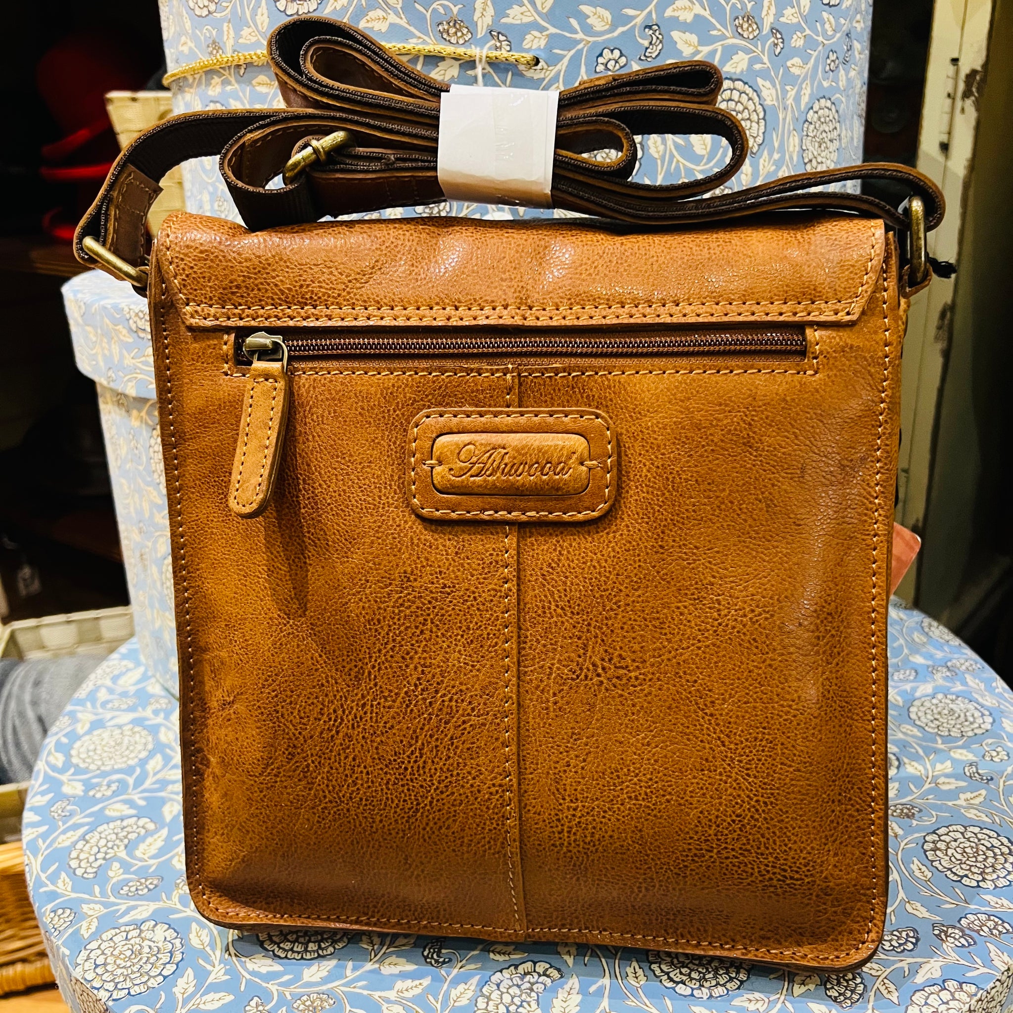 Dean Dimpled Leather Crossbody Bag