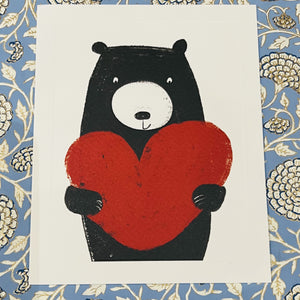 Card - Bear With Big Heart