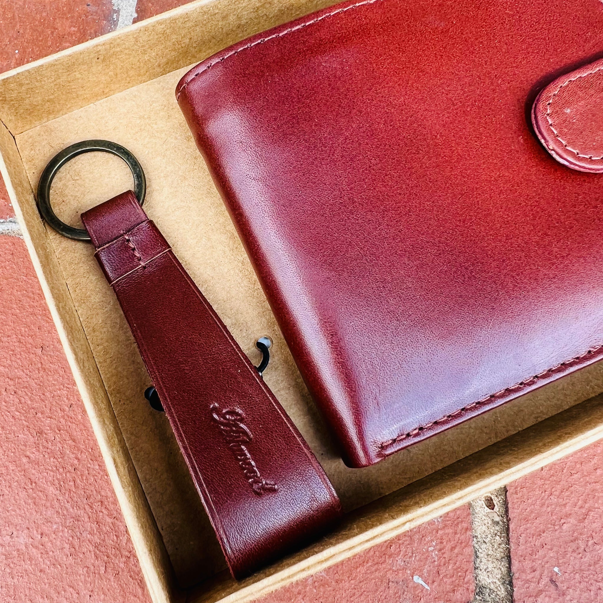 Wallet and Key Fob Boxed Gift Set