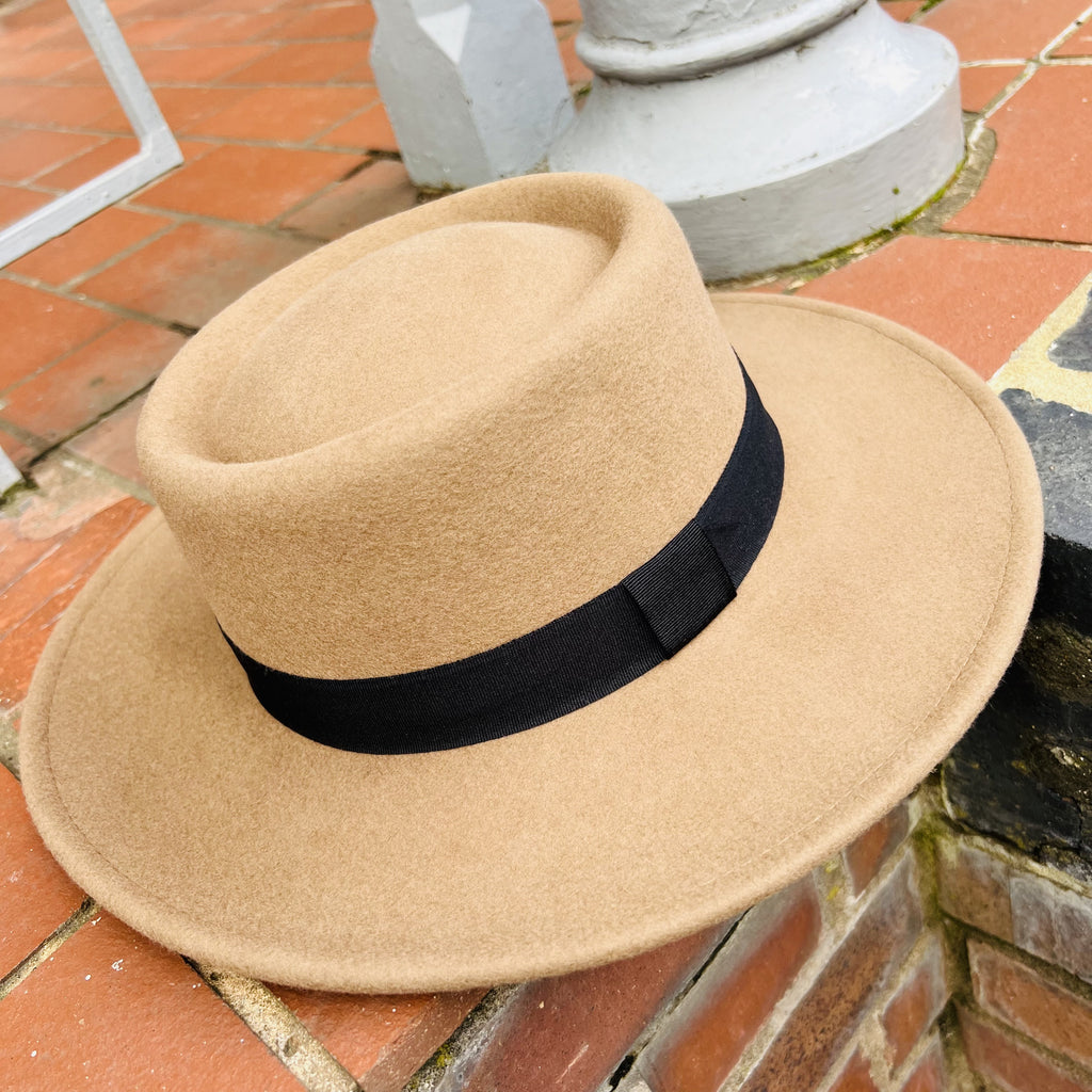 Wide brimmed Wool Felt Fedora