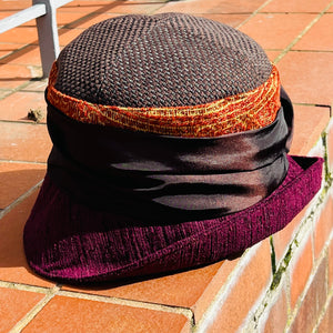 Jasmine Tapestry Cloche With Sash and Bow Brooch