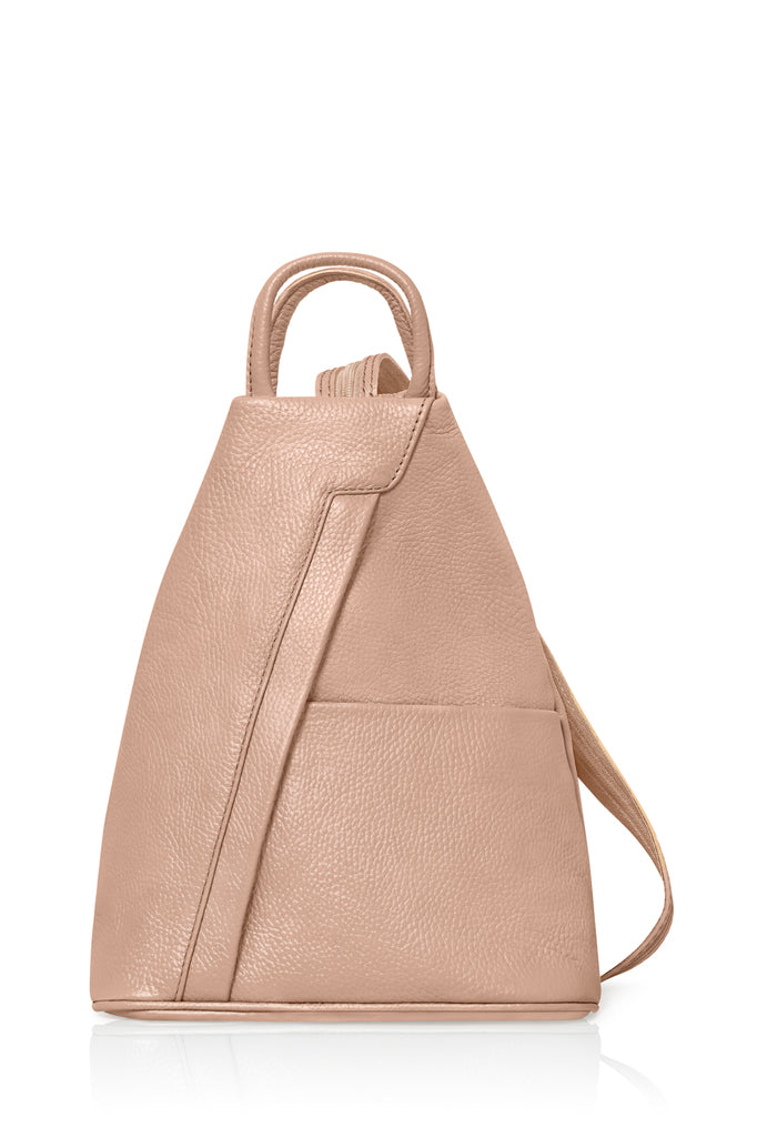 Italian Leather Rucksack Bag with Grab Handle