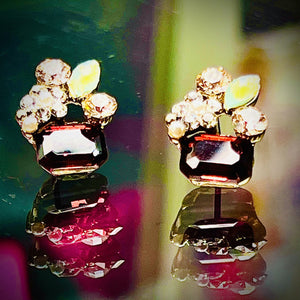 Ava Jewelled Cluster Stud Earring