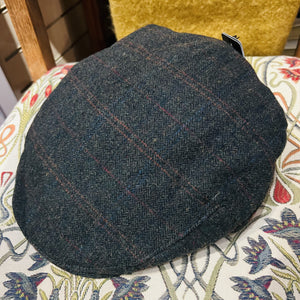 Flat Cap - Olive With Tan Stripe