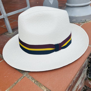 Regimental Stripe Panama Hat