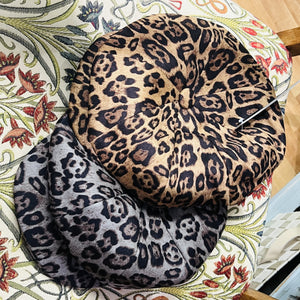 Leopard Print Bakerboy Cap