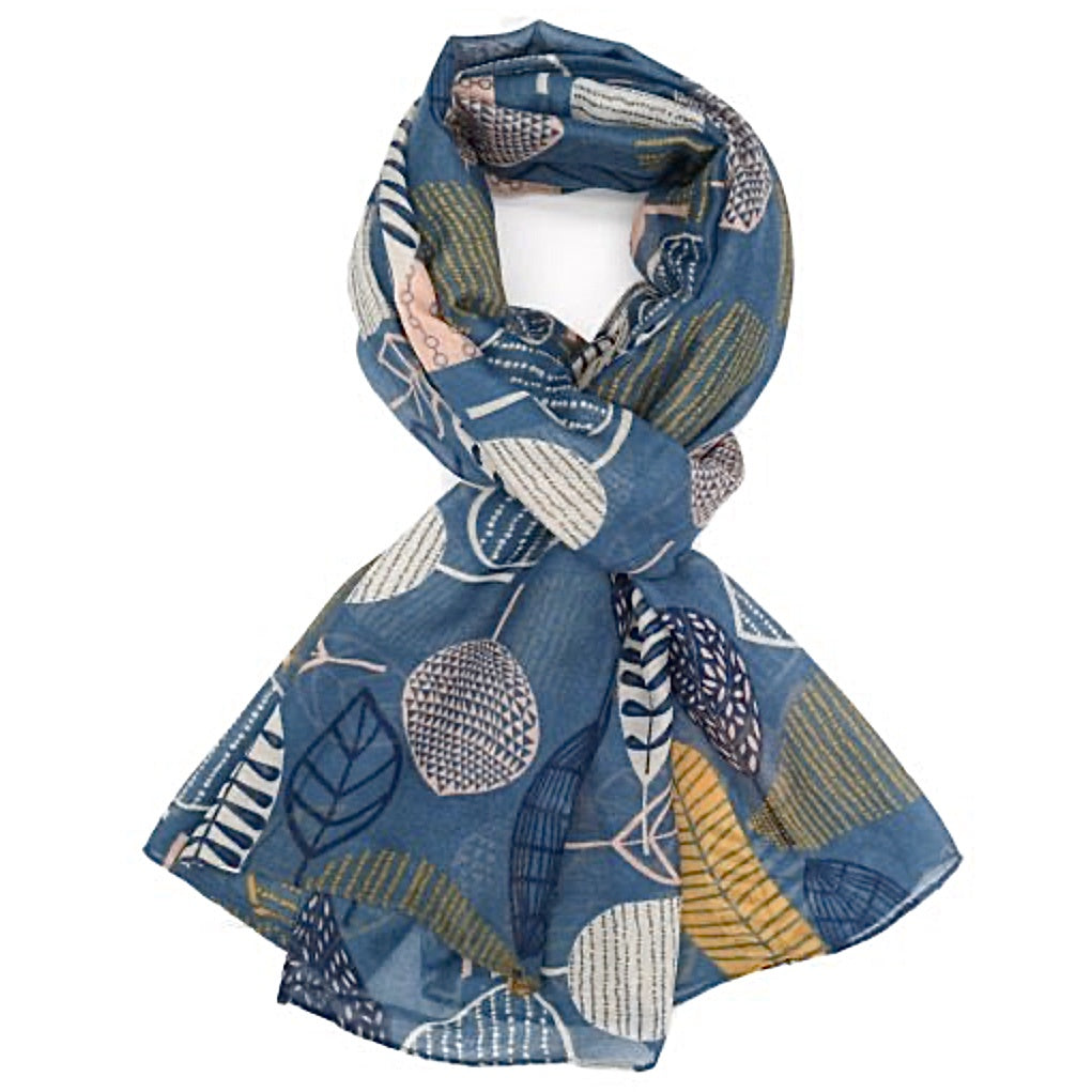 Scarf - Sabina Geo Leaves