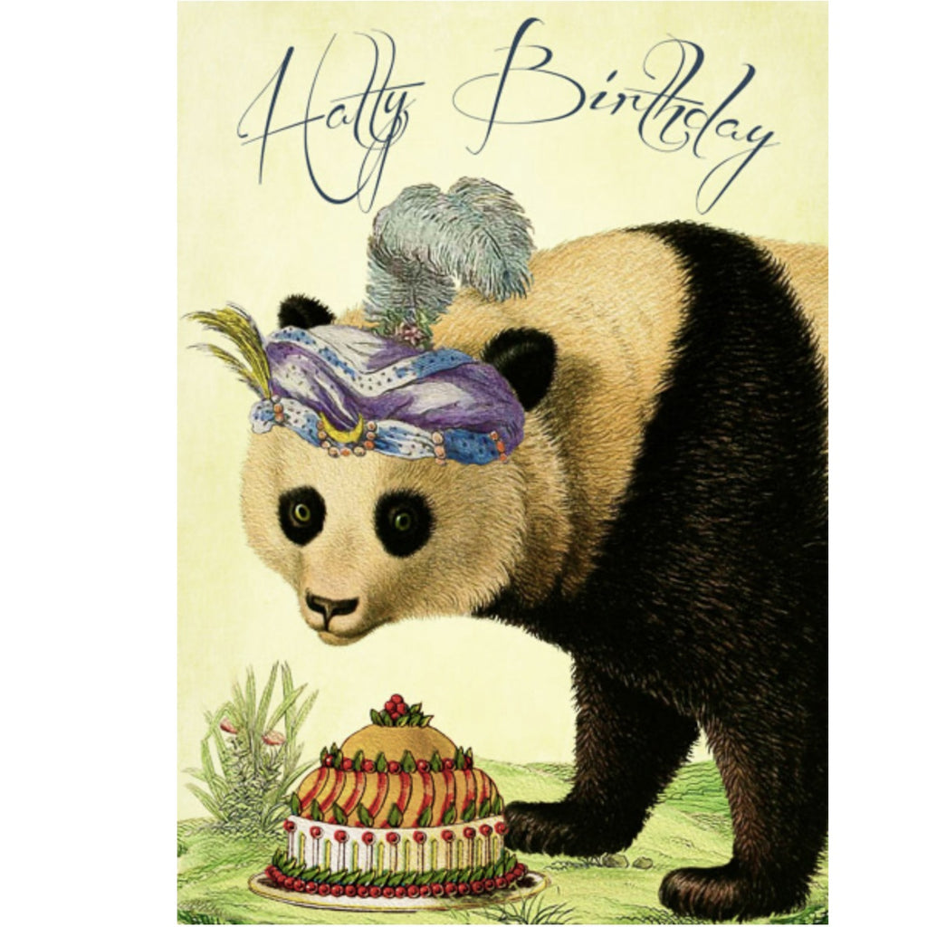 Birthday Card - Panda Hatty Birthday