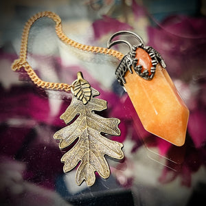 A Orange Aventurine Dowsing Pendulum