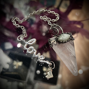 Rose Quartz Dowsing Pendulum