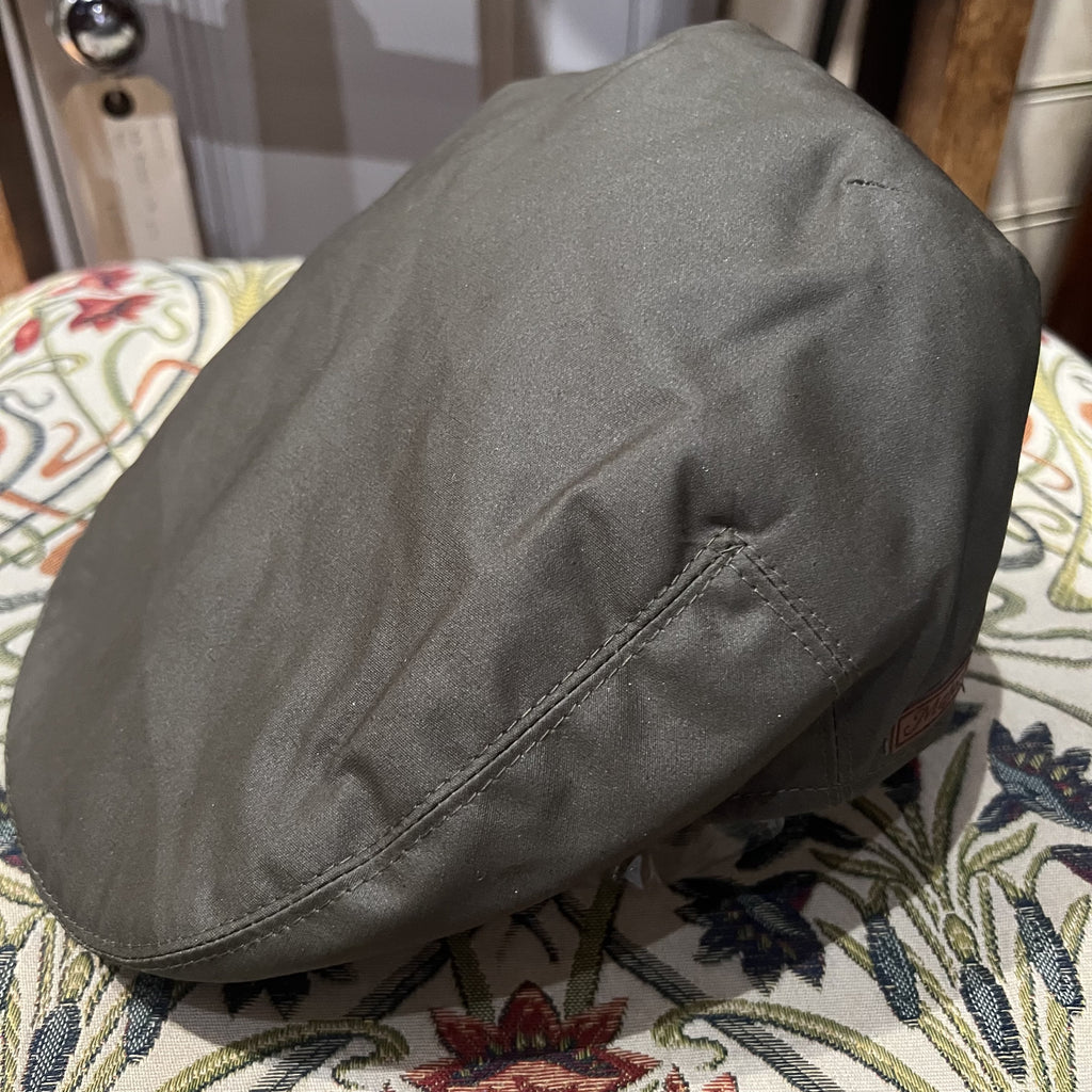 Waterproof  Waxed Cotton Flat Cap