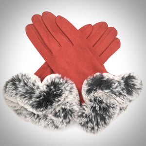 Emily Gloves With Fur Cuff