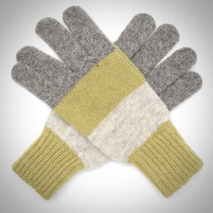 Clara Woollen Striped Gloves