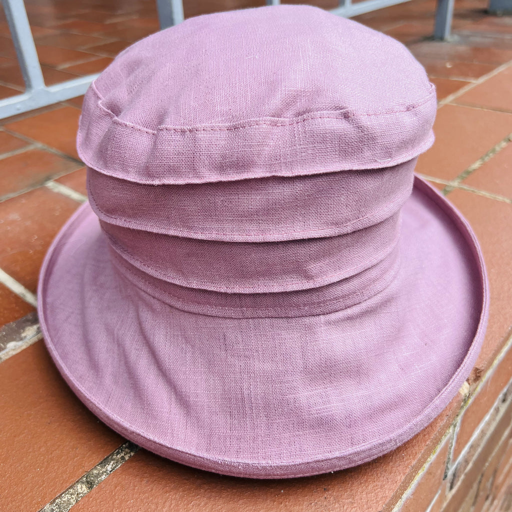 Ridged Cotton Cloche Hat