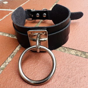 Double band collar with hoop