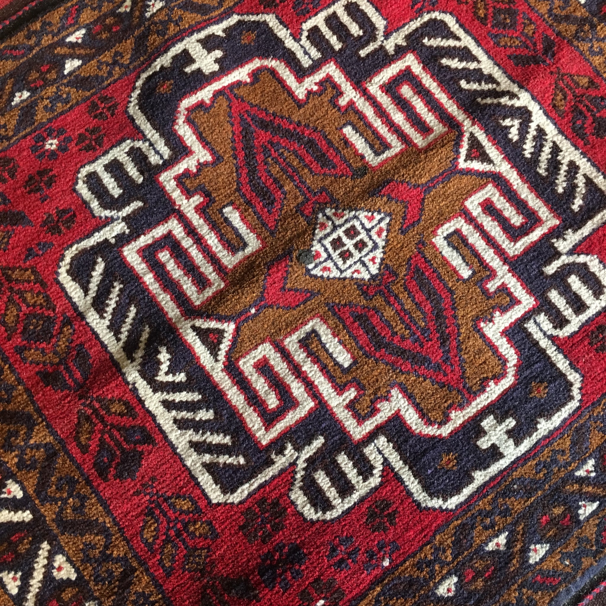 Rug - Red/Black Patterned Small Rug