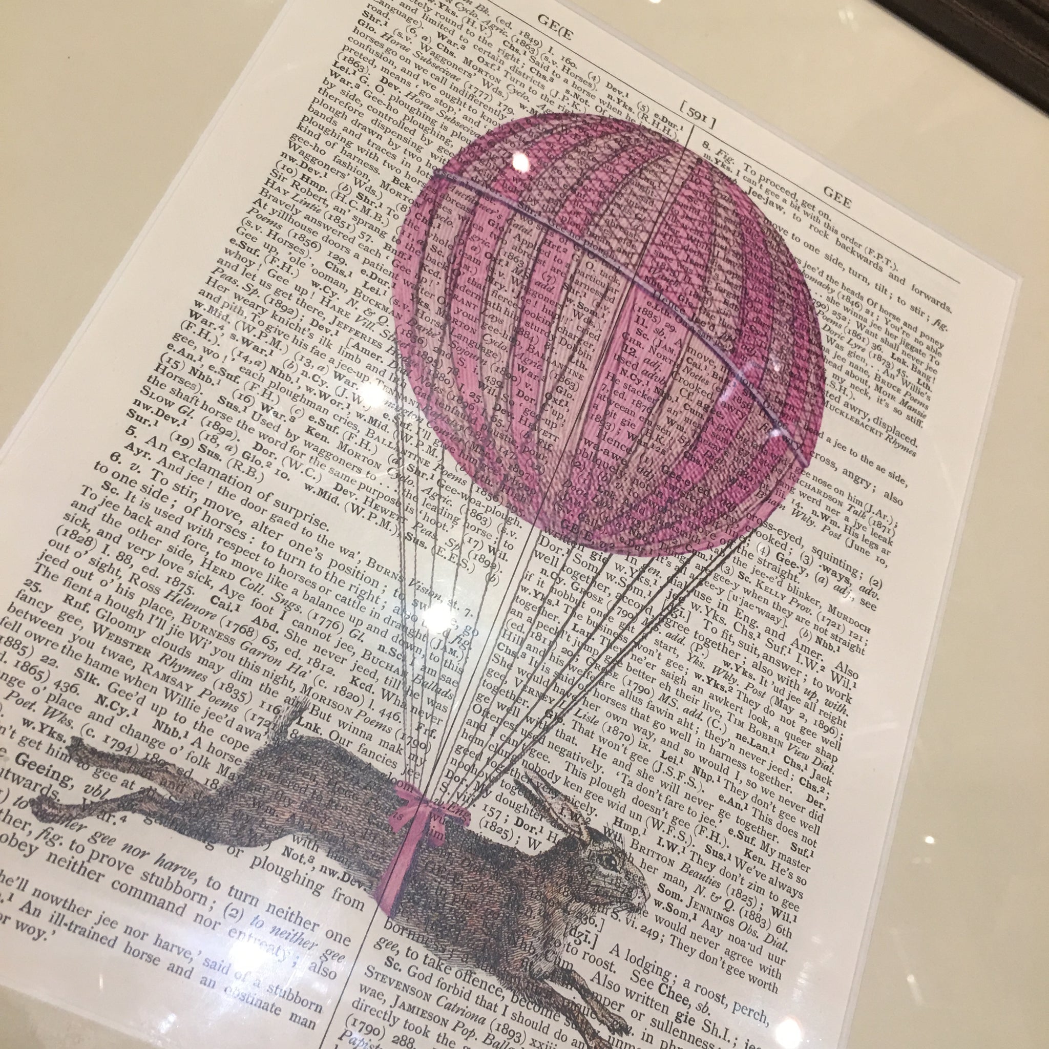 Hot Hare Ballon Framed Print