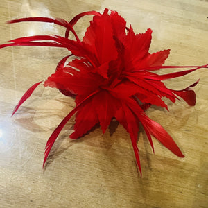 Chrissy Feather and Sinamay Bow Fascinator