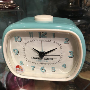 Retro Geo Plastic Case Alarm Clock