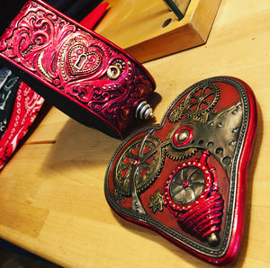 Steampunk Heart Shaped Storage Box