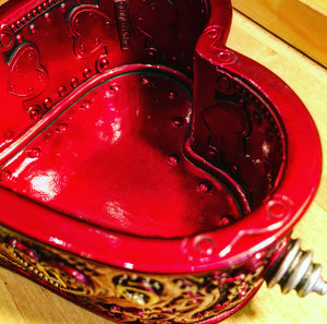Steampunk Heart Shaped Storage Box
