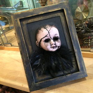 Framed Fallen Dark Cherub