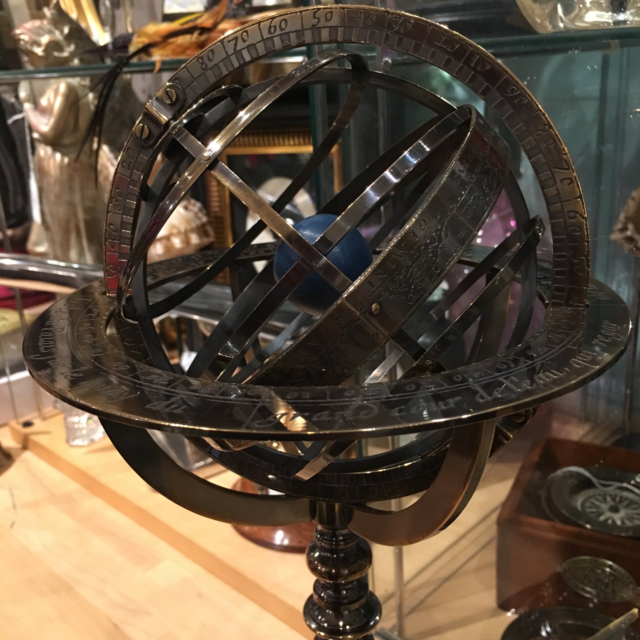 Bronze armillary dial