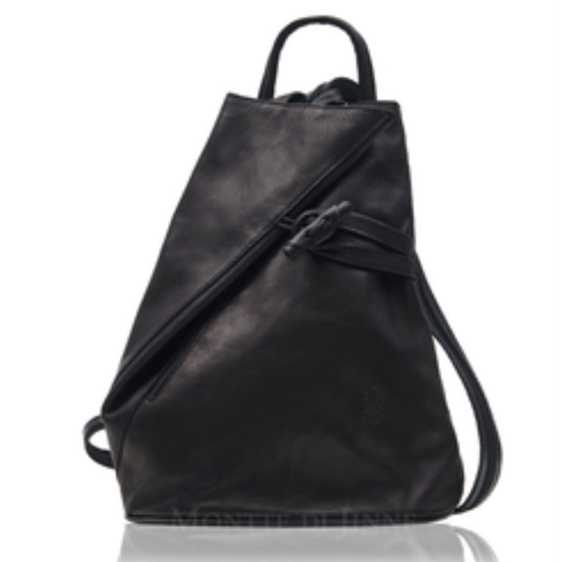 Italian Leather Toggle Rucksack Bag