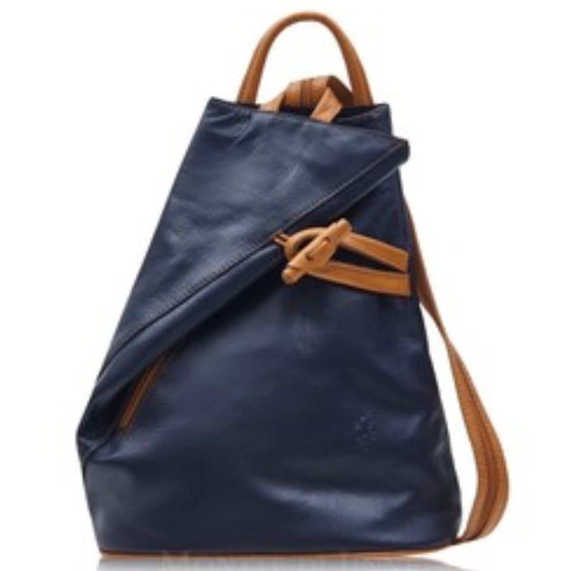 Italian Leather Toggle Rucksack Bag