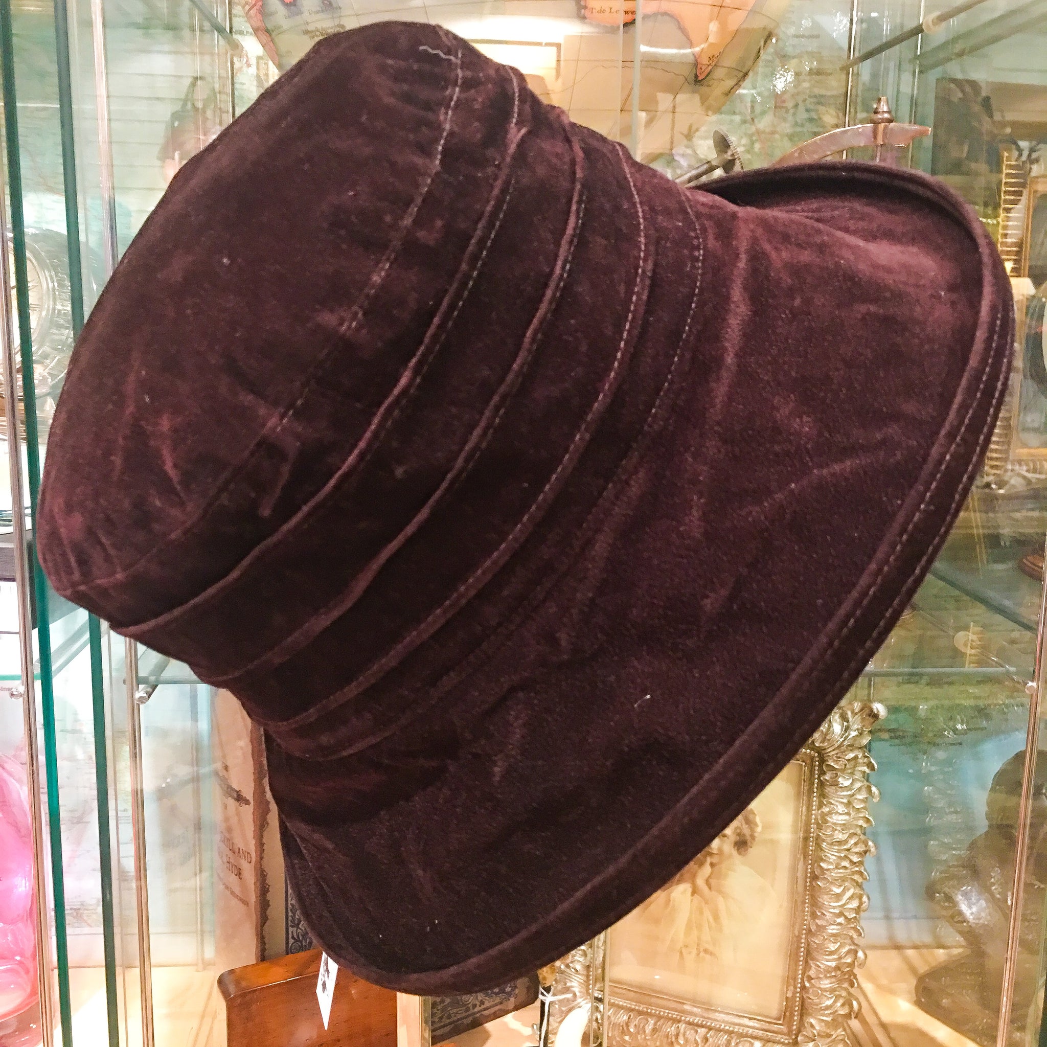 Sophie suedette ridged hat