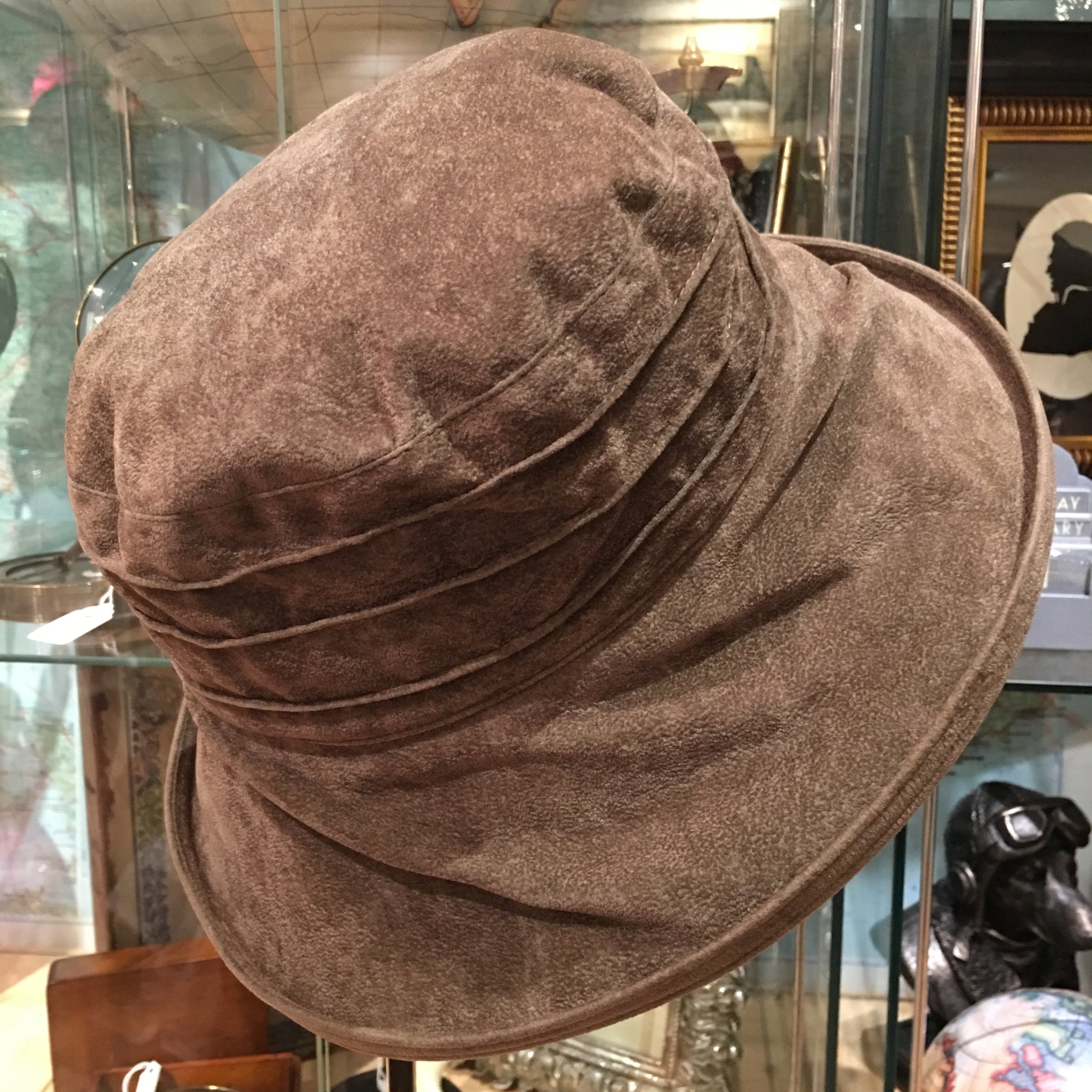 Sophie suedette ridged hat