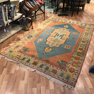 Rug - Yellow/Orange/Blue Pattern