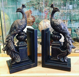 Peacock Bookends 
