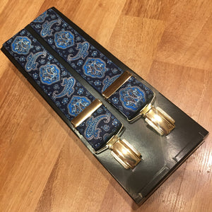 Paisley Braces - Blue