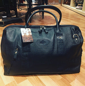 Large Leather Weekend Holdall Bag
