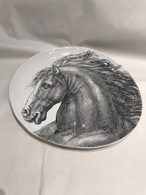 Horse Head Decorative Plate