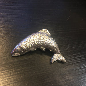Lapel pin Trout pewter